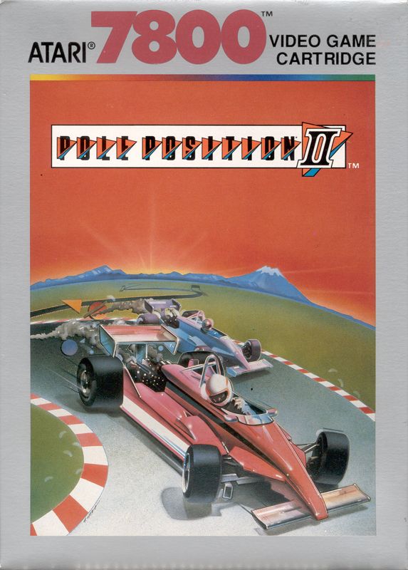 Pole Position II box art for Commodore 64